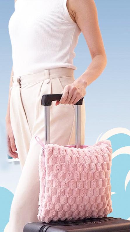 4-in-1 Blanket and Pillow Premium Soft Travel Blanket for Kids & Adults