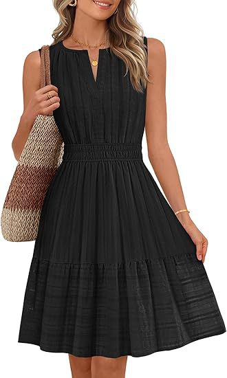 Women's Cotton Black Dress
