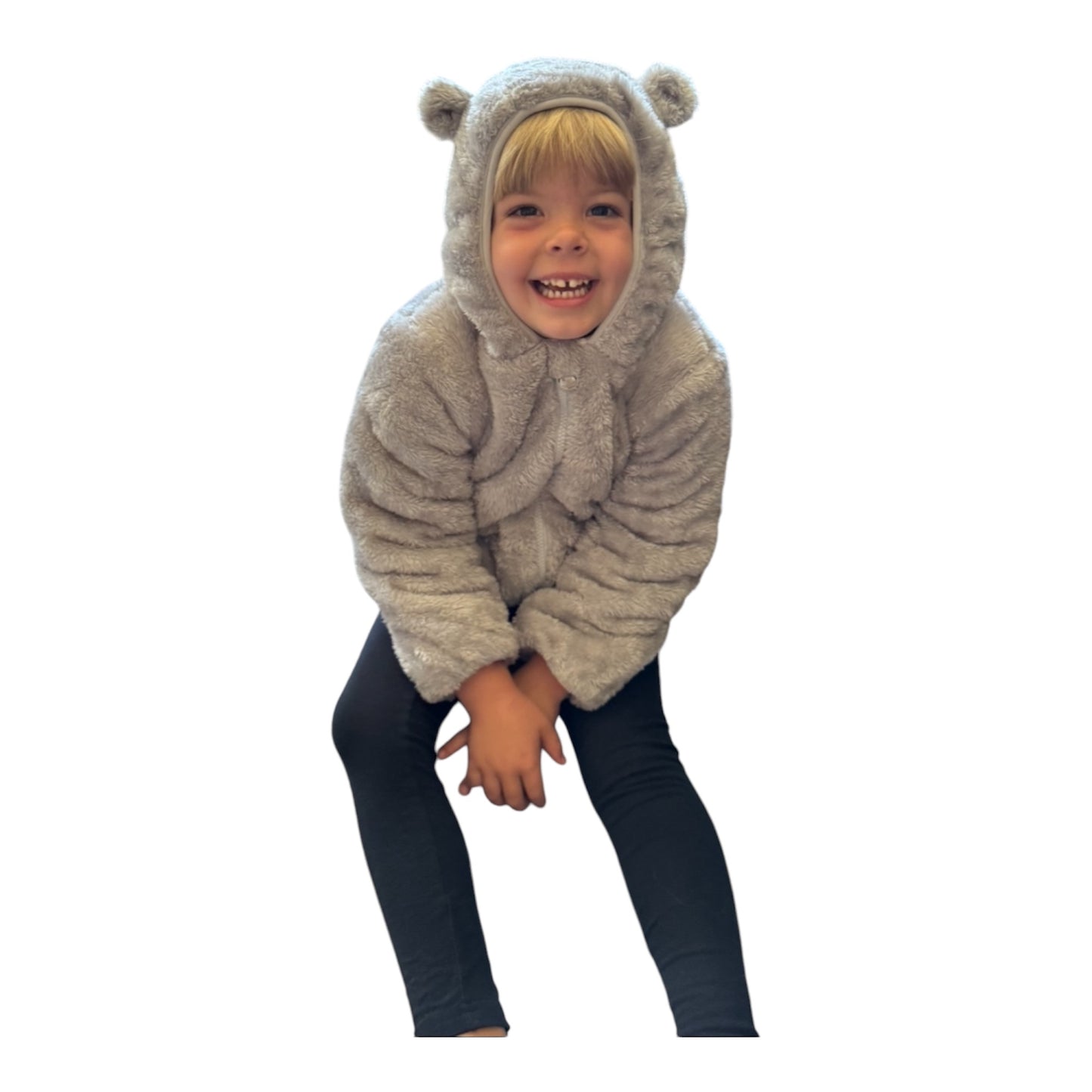 Grey Kids Fleece Jacket