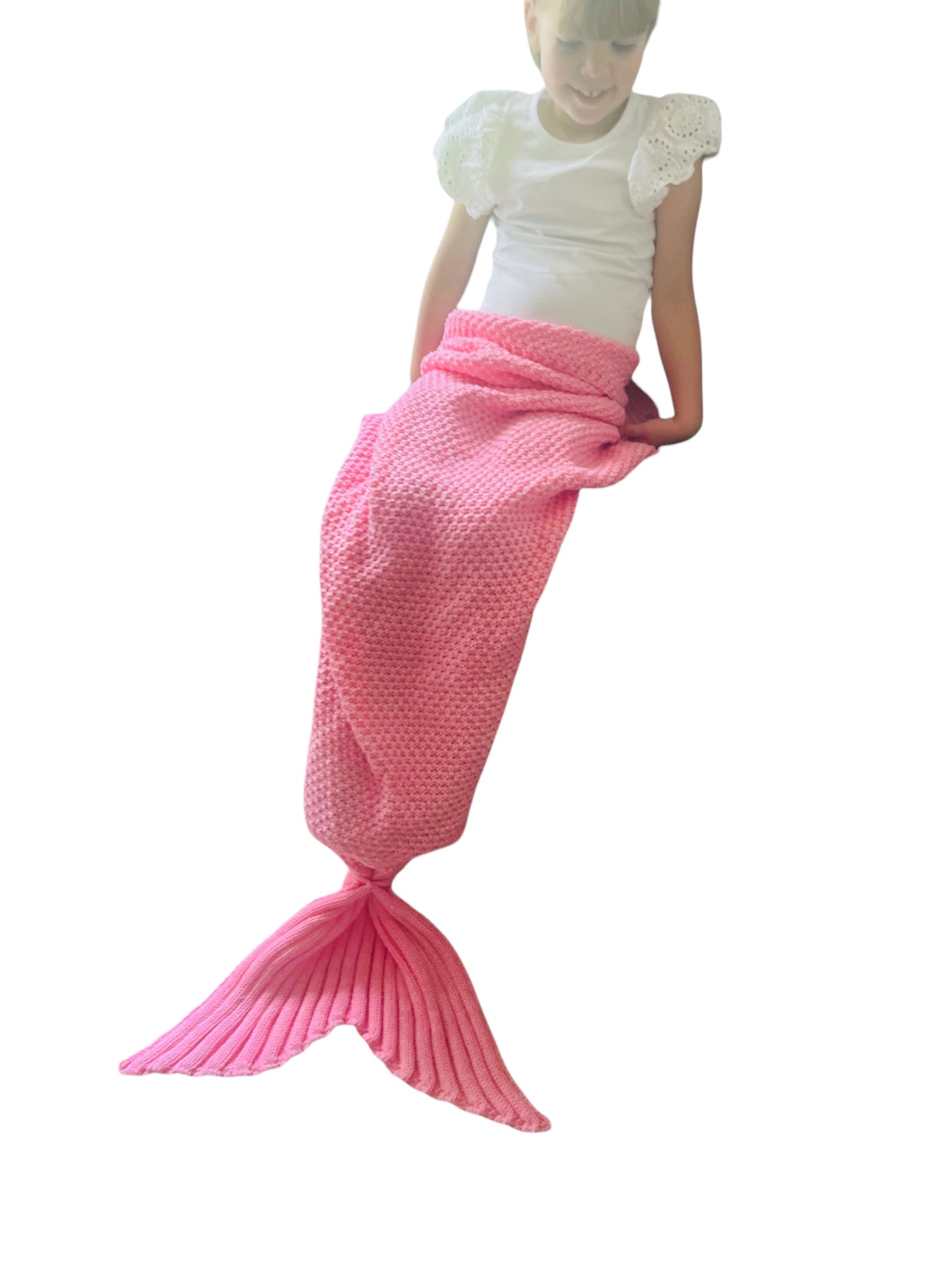 Baby Toddler Mermaid Tail Blanket Girls Mermaid Baby Blanket Receiving Blanket Photo Prop Soft Knit Wearable Stroller Blanket Shower Gift Birthday Gift