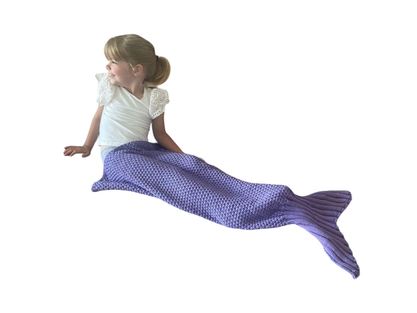 Baby Toddler Mermaid Tail Blanket Girls Mermaid Baby Blanket Receiving Blanket Photo Prop Soft Knit Wearable Stroller Blanket Shower Gift Birthday Gift