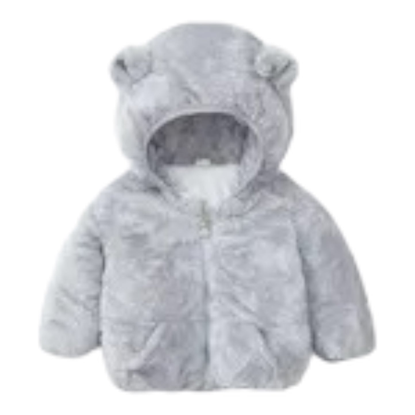 Grey Kids Fleece Jacket