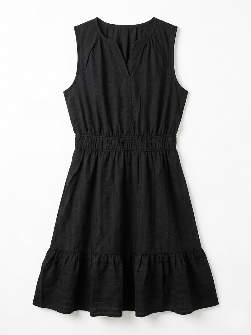 Women's Cotton Black Dress